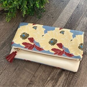 RACHEL PALLY Blue & Yellow Floral Clutch